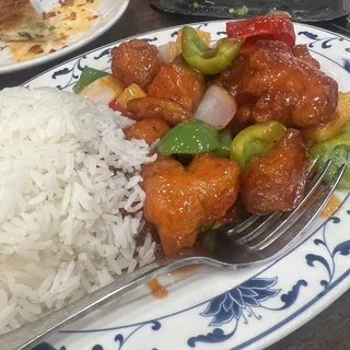 G19. Sweet & Sour Chicken with Rice