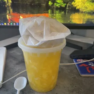 Egg drop soup &amp; side of wontons