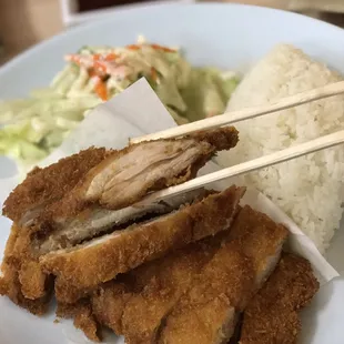 My favorite!!! Chicken katsu! Look at the amount of meat!