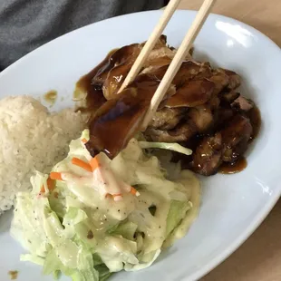 Can&apos;t go wrong with the traditional chicken teriyaki!