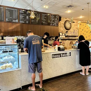 customers waiting at the counter