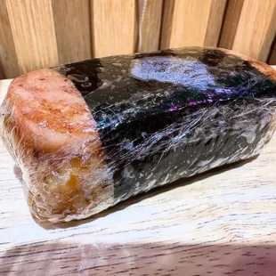 Spam Musubi ($4.50) - spam, rice, sauce, furikake, and nori