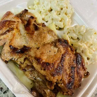 BBQ Chicken Plate (No Rice; sub all Mac Salad)