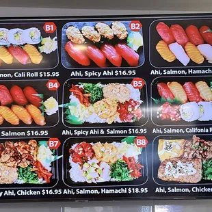 the menu