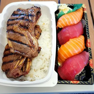 M1. Kalbi and Sushi Combo