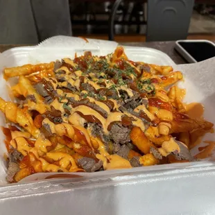 Spicy fries with bulgogi - fries had great texture and taste