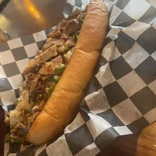 Chicken cheesesteak