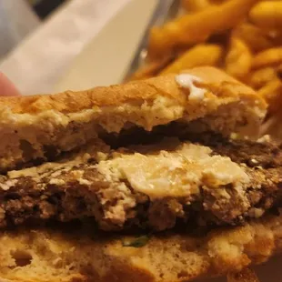 Well done burger that we ordered &quot;Medium Rare&quot;