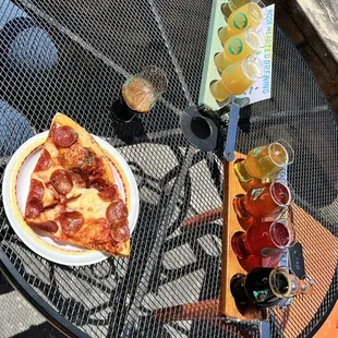 Pizza and beer