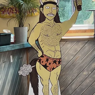 a man dressed as a cow
