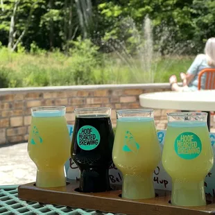 Flights on the patio