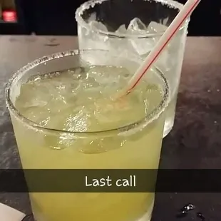 Two margaritas $11