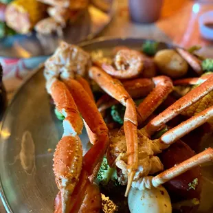 Seafood boil option snow crab