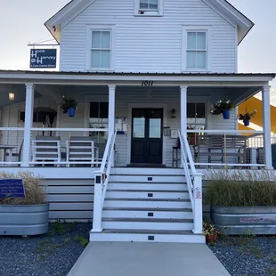 the front of the house