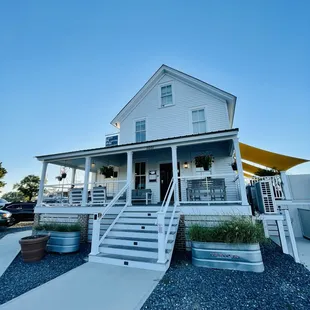 the front of the house