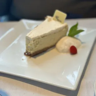 Bourbon cheesecake. Delicious