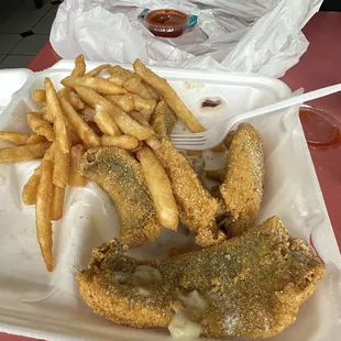 Jack Salmon (whitefish) and fries.