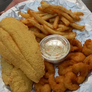 Cat Fillet &amp; Shrimp