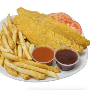 fish and chips, food