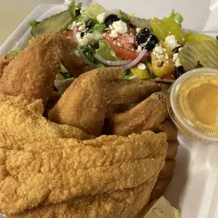 Mix &amp; match platter with salad