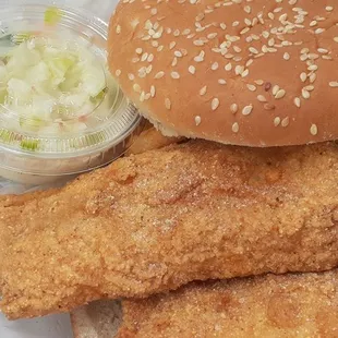 Cod sandwich platter.  :)