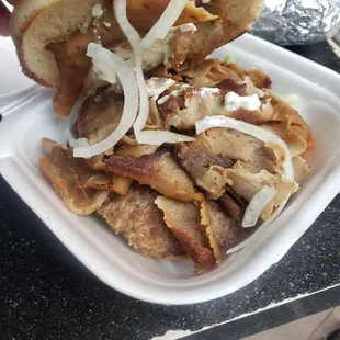 a close up of a sandwich