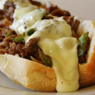 a close up of a sandwich