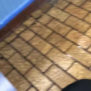 Water all over the floor from the ceiling dripping