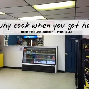 the inside of a restaurant