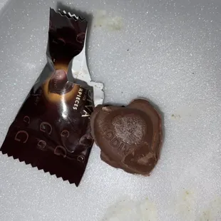 Complimentary chocolate