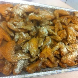 75 whole wings party special with hook's lemon pepper seasoning