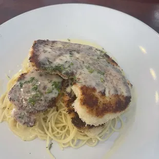 Grilled chicken and pasta