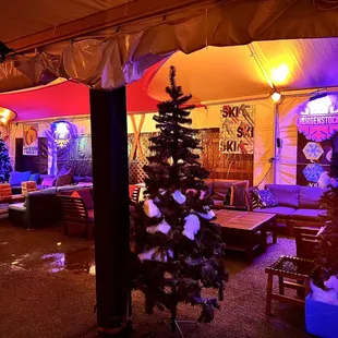 80s ski chalet theme