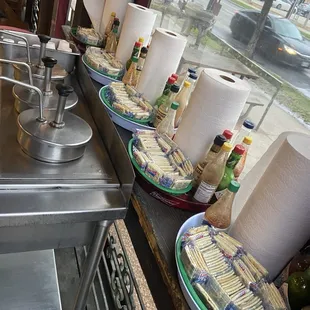 The exterior looking out the window in the North side.