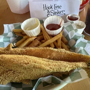 Whole catfish &amp; fries