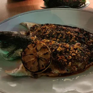 Whole Roasted Branzino