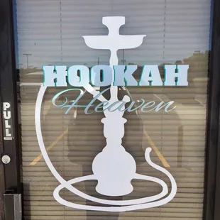 a hookah in the window