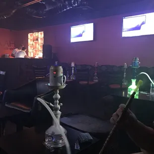 a hookah in a restaurant