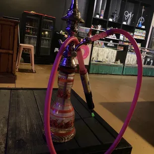 Hookah with an ice hose and candy mouthpiece