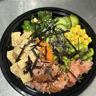 Tofu &amp; Homemade Spicy Tuna to order