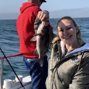 Her first fish