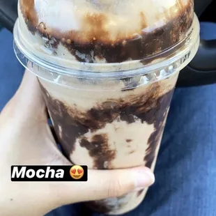 Large Mocha Shake w/ the works