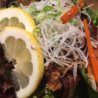 Salmon Skin Salad