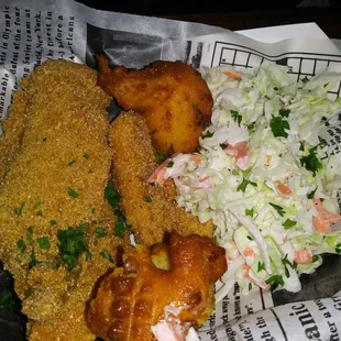 food, fish and chips