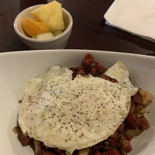 Hookers Hash with Fresh Fruit