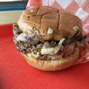 Double cheeseburger. Order this