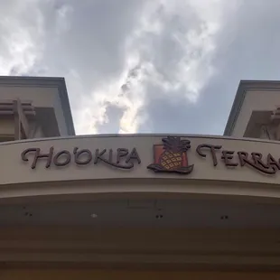 the front of the building