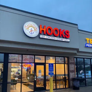 the front of the store