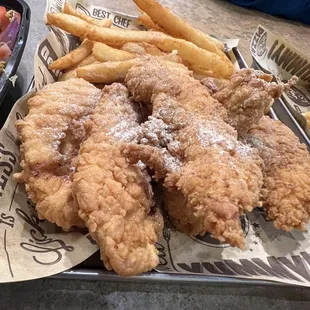 Chicken Tenders with delicious fries