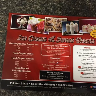 menu, pizza